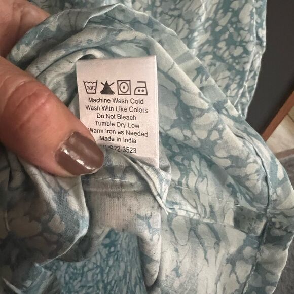 House of Harlow 1960 By Revolve Martine Seafoam Print Top NWT Size Large - Picture 5 of 7